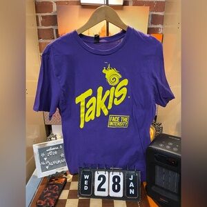 Takis Fuego Tortilla Chips Food Snack Gift T Shirt Purple